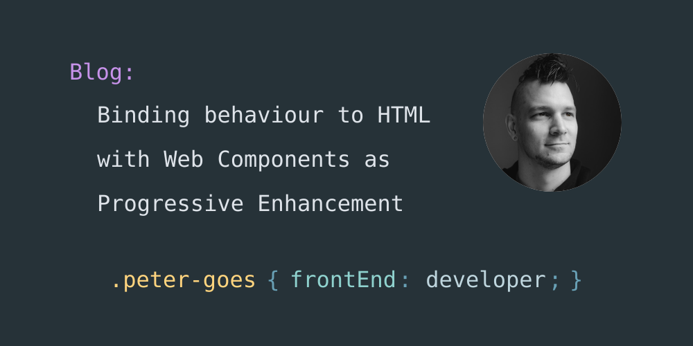 Binding behaviour to HTML with  Components as Progressive